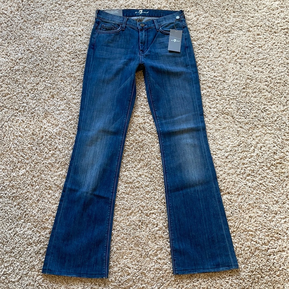 NWT 7FAM bootcut high waist jeans